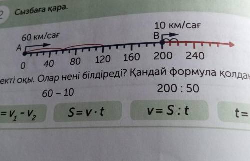 Сызбаға қара Өрнекті оқы. олар нені білдіреді қандай формула қолданды