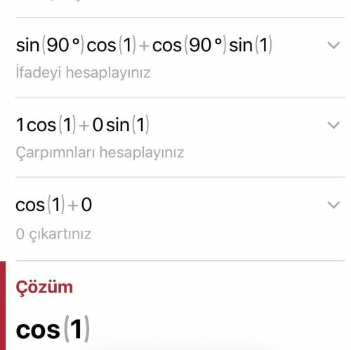 Обчисліть: sin 90° + cos 0° + tg 0°