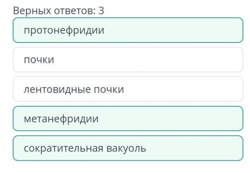 Выбери из предложенного списка органы выделения беспозвоночных животных.Верных ответов: 3протонефрид