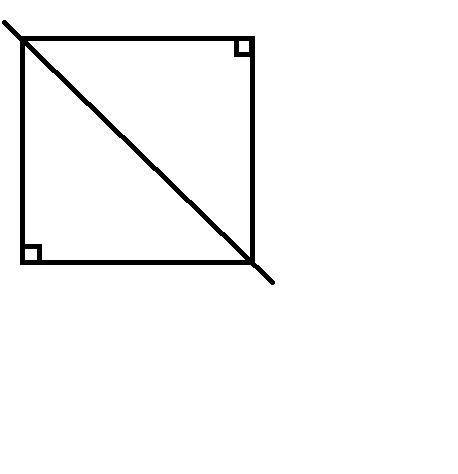 3. Начертите в тетради квадрат и разделите его одним отрезком на два одинаковых треугольника. Опреде