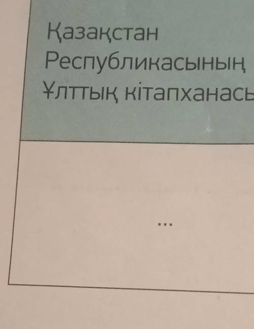 ҚазақстанРеспубликасыныңҰлттық кітапханасы​