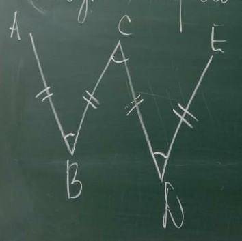 Дано: AB=BC=CD=DMугол ABC=углу BCD=углу СDЕдокажите: точки A C E лежат на одной прямой​​