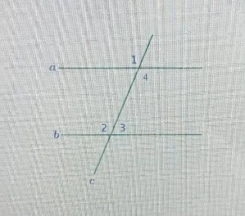 7класс геометрия Прямые а и b параллельны.Если угол 2 = 124°, то:угол 4 = 124,угол 1 = 56°;угол 3 =