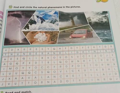 10 Find and circle the natural phenomena in the pictures. tohofonsagiBuVХRREEY0HFYFEK KT TDR.THUDERA