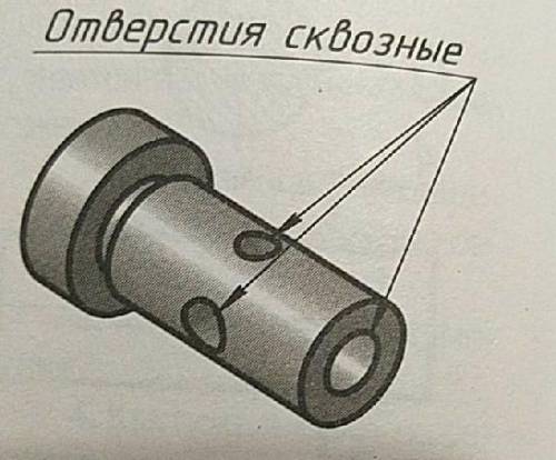 Начертите главный вид и 2 вынесенных сечений​