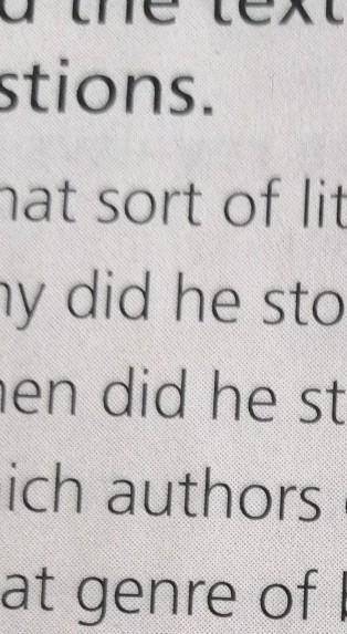 3 Read the text again and answer the questions. 1 What sort of literature did Abai study at school?