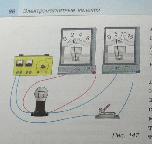 Привет Схема2)снять показание прибора3)определить цену деления4)найти минимальное и максимальное зна