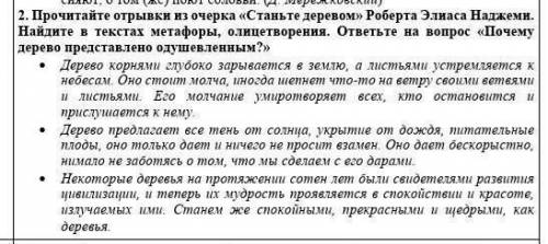 Почему дерево представлено одушевленным из очерка «Станьте деревом» Роберта Элиаса Наджеми