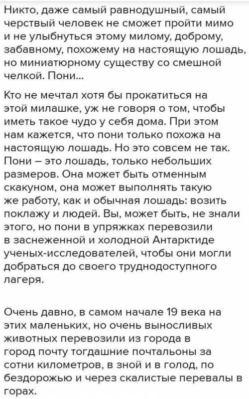  СТИХ СВЕРХУ. Напишите эссе-рассуждение на тему: «Почему пони печальный?». Используйте в своем эссе