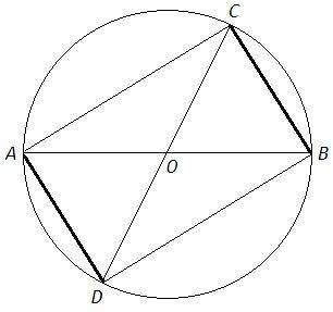 В одной окружности проведены диаметры АВ и СD. Докажите, что AD паралельно ВС