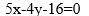 Найти точки пересечения гиперболы 9x^2-16y^2=144 с прямой 5x-4y-16=0