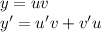 y = uv \\ y '= u'v + v'u