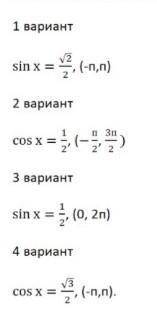 С графика функции найдите корни уравнения, принадлежащие указанному промежутку​