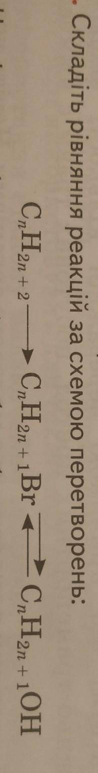 Складіть рівняння реакцій за схемою перетворень​