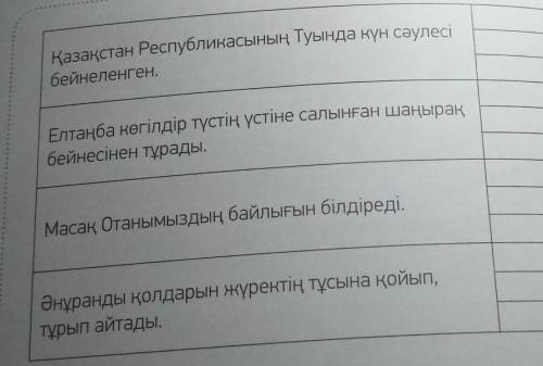 Составьте 3 вопроса на одно предложение(на казахском)​