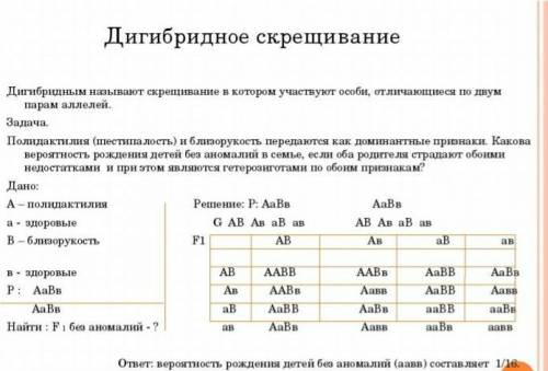 биология гибридное скрещивание ​