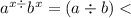 {a}^{x \div } {b}^{x} = (a \div b) <