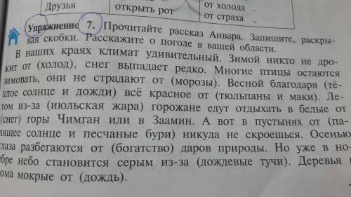 В наших краях климат удивительный. Зимой никто не дрожит от холода, снег выпадает редко. Многие птиц