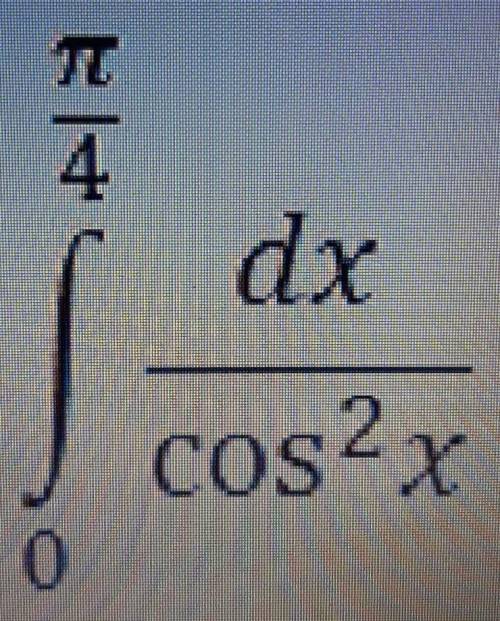 Вычислите определённый интеграл по формуле Ньютона-Лейбница:(пример на фото)​