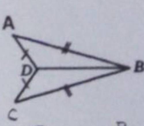 На рисунке DC=AD , AB=BC докажите что ABC=CBA​