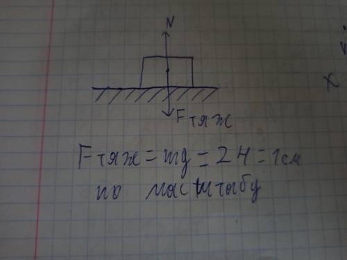 1. Нарисуйте в масштабе 2 клетки = 1 Н силу тяжести, действующую на тело массой 0,2 кг. мне нужен ри