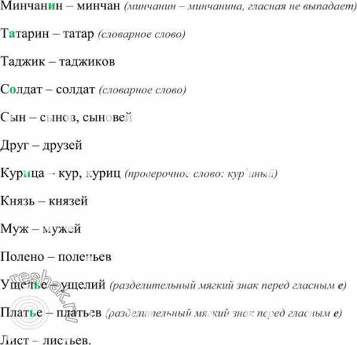 Запишите все существительные, которые даны в родительном падеже. Перепешите то, что на фотографии. М