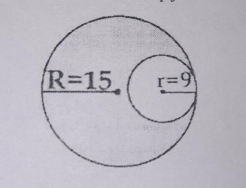 Найдите площадь закрашенной части круга​