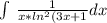 \int\, \frac{1}{x*ln^2(3x\\+1} dx