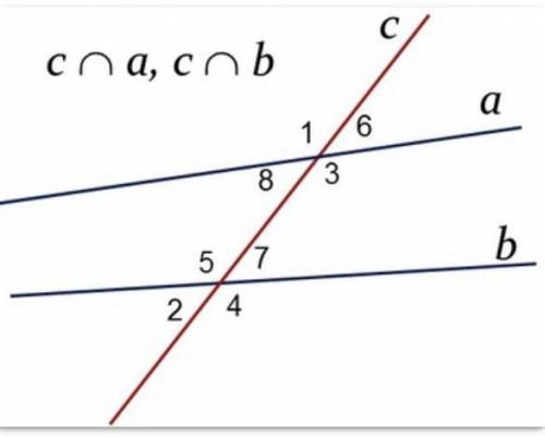 ∠1 + ∠4 = 180∘ ∠5 = ∠3 ∠1 + ∠7 = 180∘ ∠2 = ∠6 ∠1 = ∠3 ∠7 = ∠6 ∠8 + ∠5 = 180∘ ∠8 + ∠3 = 180∘ укаж