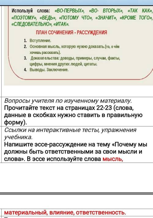 написать эссе на тему почему мы должныответствиными за своимм славам и использовать слова можно побы