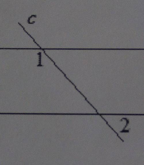 На рисунке прямые a и b паралельны. угол 1 = 55°. Найдите угол 2​