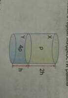 в сосуде есть два вида жидкости плотностями p и 4p. Если жидкость плотностью 4p имеет массу 6 кг, то