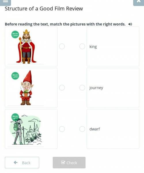 Structure of a Good Film Review Before reading the text, match the pictures with the right words.￼￼￼