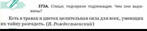 Спиши подчеркни подлежащее. Чем они выражены? Есть в травах и цветах целительная сила для всех, умею