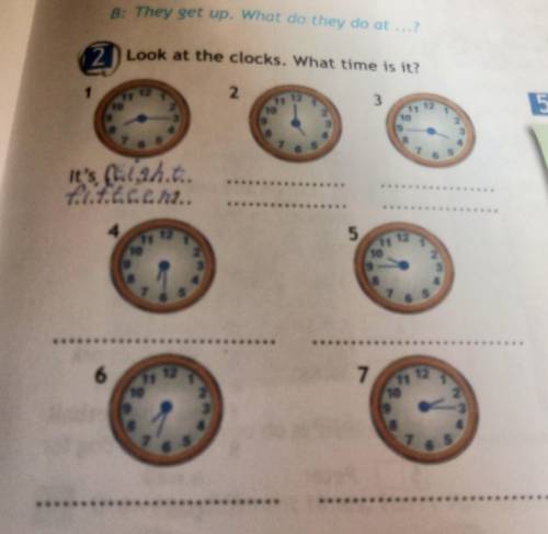 Look at the clocks. What time is it?