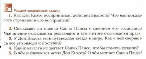 с задание по литературе: повросы по произведению Хитроумный Идальго Дон Кихот Ламанчский, как можн