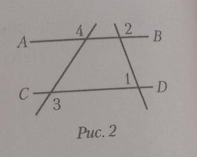 На рисунке:угол 1=73 градуса, угол 3=углу 4Найдите угол 2​