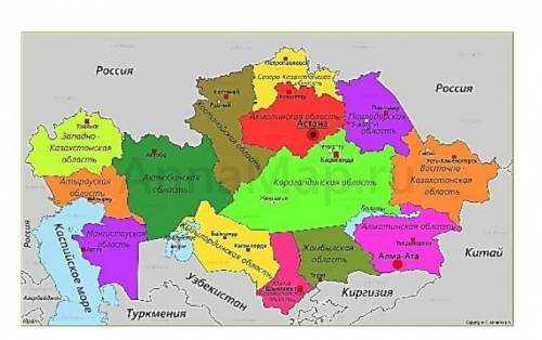 Задание 1.  Покажите на карте основные направления внутренней миграции граждан РК.  Задание 2: Предл