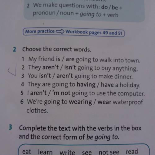 Ex 2 p 71 Choose the correct words 6-class