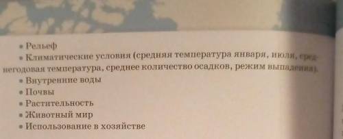 Задание. Описать 1 природный комплекс по данному плану.​