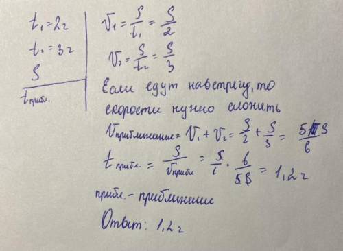 Расстояние между двумя городами легковая машина проезжает за 2 часа,а грузовая за 3 часа,через какое