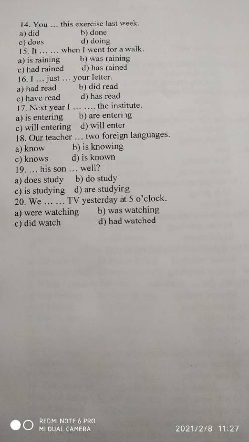 Find the right form ofthe verb 1. The population ofthe world … every year.a) increaseb) is increasin