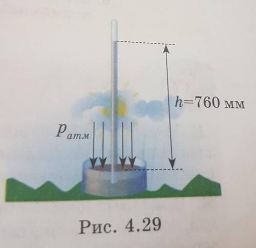 Помагите Выполни задание по учебнику Выполнить в тетради рисунок 4.29Дать описание опыта Э. Торричел