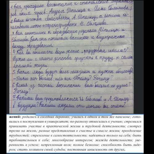 Сочинение. Сравнительная характеристика. Илья Обломов и Андрей Штольц. Внизу Дан план по сочинению и