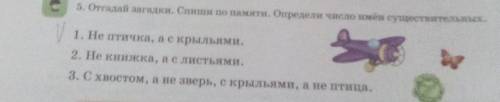 отгадай загадки определи имена существительные это 2 класс!​