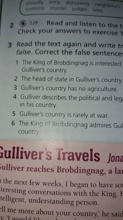 Ex:3 read the text again and write true or false correct the false sentences