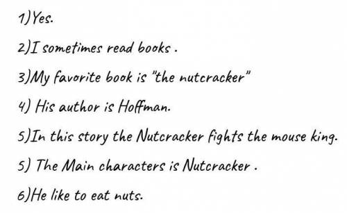 . Answer the question: 1. Can you think of any books you would recommend to another person? (Why?)2.