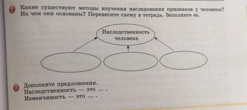 Какие существуют методы изучения наследования признаков у человека? На чем они основаны? Перенесите