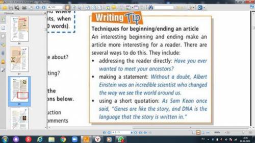 Which techniques has the writer used to begin/end the article? Rewrite the beginning and ending usin