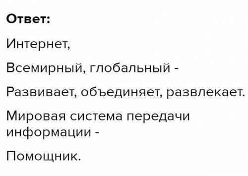 376. Составьте и запишите синквейн на тему Интернет​